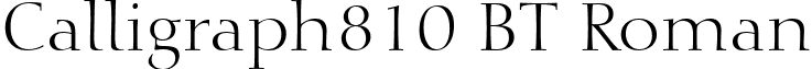 Calligraph810 BT Roman font - Call810.ttf