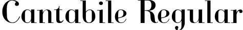 Cantabile Regular font - Cantabile.ttf