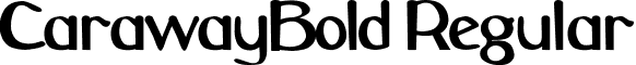 CarawayBold Regular font - CARAWAY.ttf