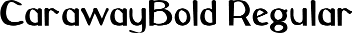 CarawayBold Regular font - CAB.ttf