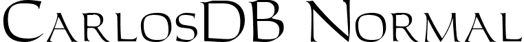 CarlosDB Normal font - CarlosDBNormal.ttf