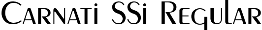 Carnati SSi Regular font - CarnatiSSi.ttf