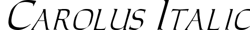 Carolus Italic font - carolusi.ttf