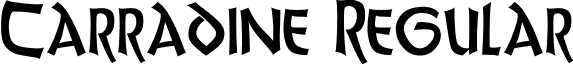 Carradine Regular font - Carradine.ttf