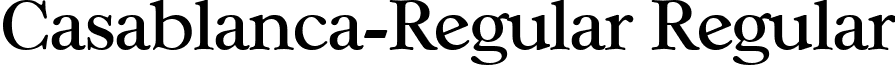 Casablanca-Regular Regular font - Casablanca-Regular.ttf