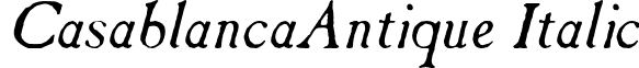 CasablancaAntique Italic font - CasablancaAntiqueItalic.ttf