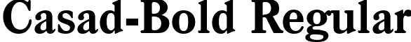 Casad-Bold Regular font - Casad-Bold.ttf