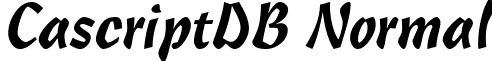 CascriptDB Normal font - CascriptDBNormal.ttf