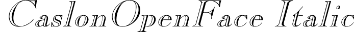 CaslonOpenFace Italic font - CASLONO2.ttf