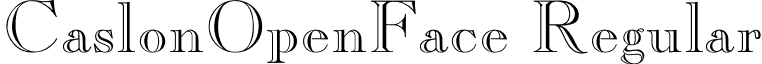 CaslonOpenFace Regular font - CASLONOP.ttf