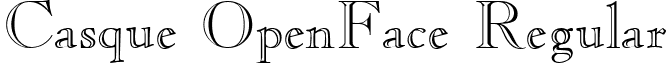 Casque OpenFace Regular font - CASQUEOF.ttf