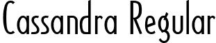 Cassandra Regular font - CassandraRegular.ttf