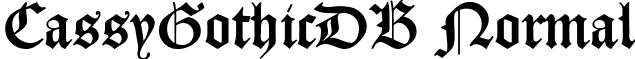 CassyGothicDB Normal font - CassyGothicDBNormal.ttf