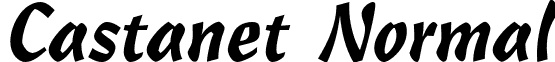 Castanet Normal font - CASTANTN.ttf