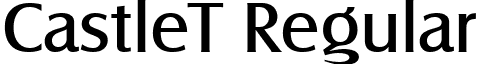 CastleT Regular font - CastleT.ttf