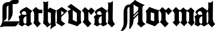 Cathedral Normal font - CathedralNormal.ttf