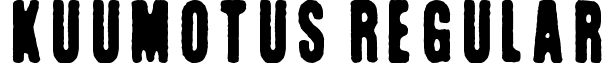 Kuumotus Regular font - Kuumotus.ttf