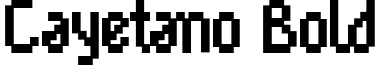 Cayetano Bold font - CayetanoBold.ttf