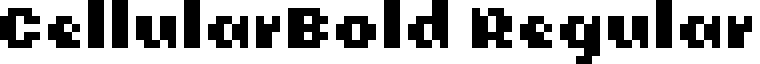 CellularBold Regular font - CELLB.ttf