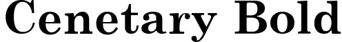 Cenetary Bold font - CENETARB.ttf