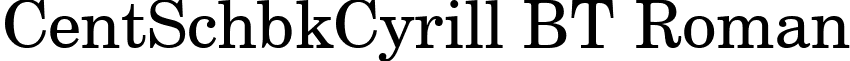 CentSchbkCyrill BT Roman font - tt6804m_.ttf