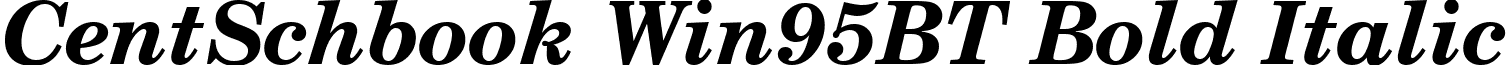CentSchbook Win95BT Bold Italic font - Cnsbbi95.ttf
