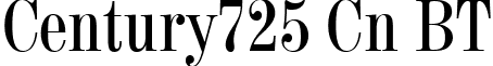 Century725 Cn BT font - Cen725c.ttf