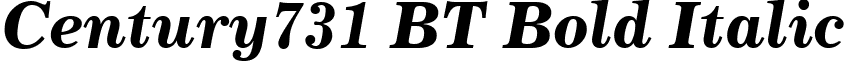 Century731 BT Bold Italic font - Cen731BI.ttf