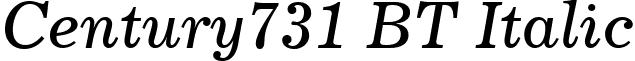 Century731 BT Italic font - Century731ItalicBT.ttf