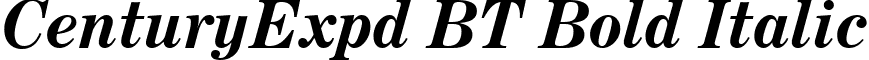 CenturyExpd BT Bold Italic font - CenExpBI.ttf