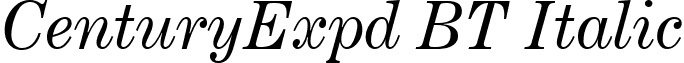 CenturyExpd BT Italic font - CenExpIt.ttf