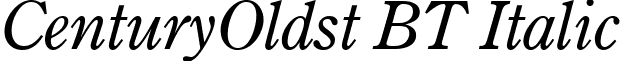 CenturyOldst BT Italic font - CenOSIt.ttf