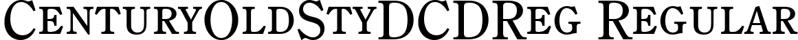 CenturyOldStyDCDReg Regular font - CenturyOldStyDCDReg.ttf