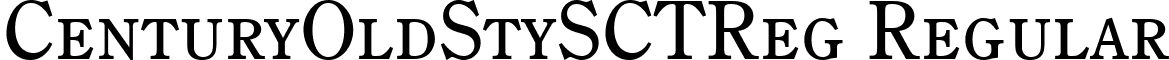 CenturyOldStySCTReg Regular font - CenturyOldStySCTReg.ttf