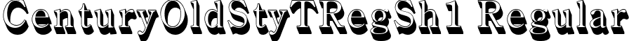 CenturyOldStyTRegSh1 Regular font - CenturyOldStyTRegSh1.ttf