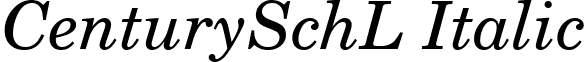 CenturySchL Italic font - CenturySchLItalic.ttf