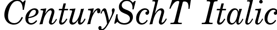 CenturySchT Italic font - CenturySchTItalic.ttf