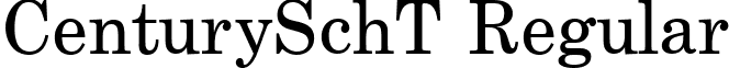 CenturySchT Regular font - CenturySchT.ttf