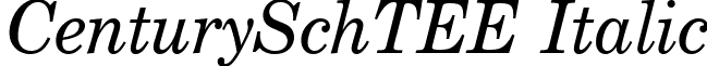 CenturySchTEE Italic font - CE28033T.ttf