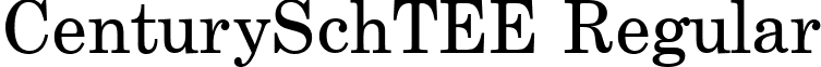 CenturySchTEE Regular font - CE28013T.ttf