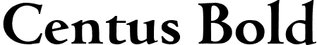 Centus Bold font - CentusBold.ttf