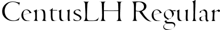 CentusLH Regular font - CentusLHRegular.ttf