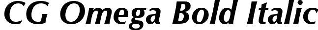CG Omega Bold Italic font - CGOMEGBI.TTF