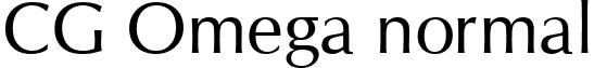CG Omega normal font - CGOmega.ttf
