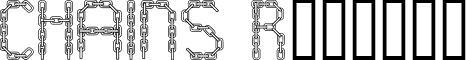 CHAINS Regular font - CHAINS.ttf