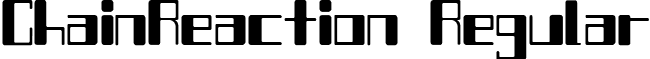 ChainReaction Regular font - Chain.ttf