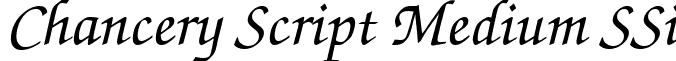 Chancery Script Medium SSi font - ChanceryScriptMediumSSiMediumItalic.ttf