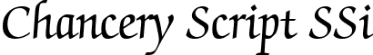 Chancery Script SSi font - ChanceryScriptSSi.ttf