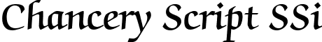 Chancery Script SSi font - ChanceryScriptSSiSemiBold.ttf