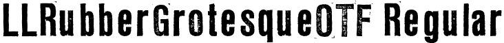 LLRubberGrotesqueOTF Regular font - LLRUG_1_4.otf